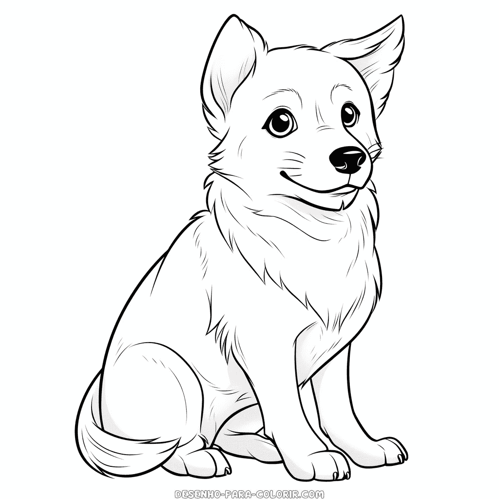 Desenho de Cachorro para Colorir - Colorir.com