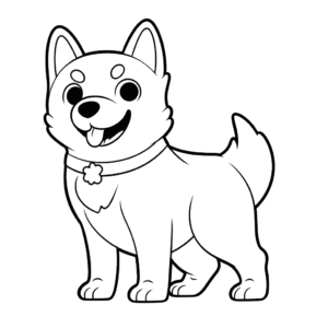 Desenho de cachorro para colorir para colorir