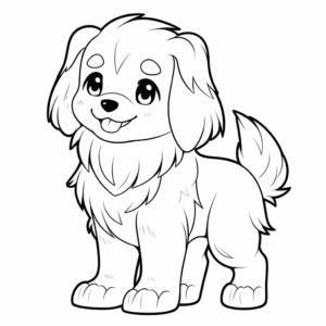 Desenho de cachorro para download para colorir