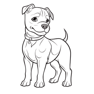 Desenho de cabeça de cachorro para colorir
