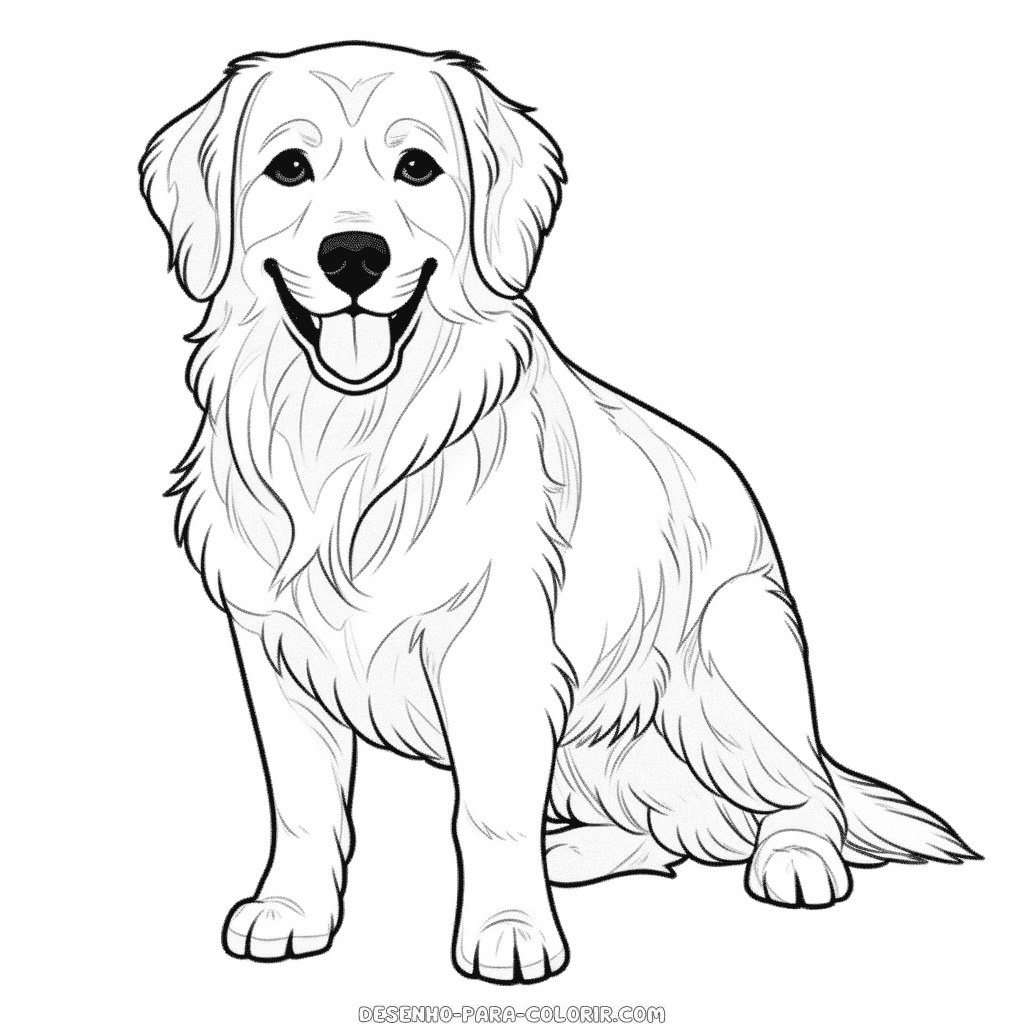 Desenho de Cachorro para colorir  Desenhos para colorir e imprimir gratis
