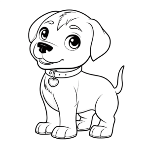 Desenho de cão inteligente para colorir