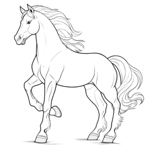 Desenho de cavalo schleich para colorir
