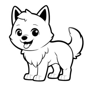 Desenho de excelente cão para colorir