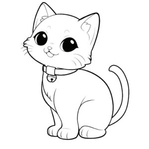 Desenho de Gato sentado para colorir  Desenhos para colorir e imprimir  gratis