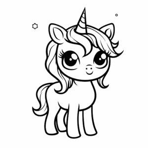 Desenho de lol unicórnio para colorir