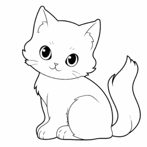Desenho de zoológico de gatos para colorir