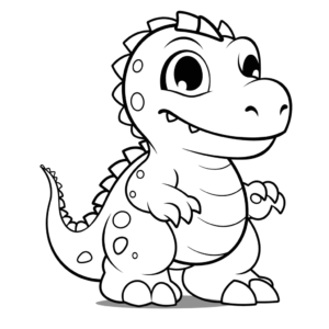 Desenho de dinosaur para download para colorir