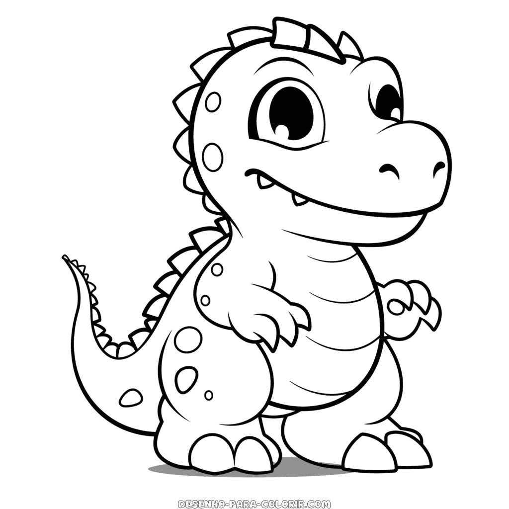 Desenho de dinosaur para download para colorir