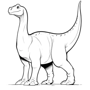 Desenho de dinossauro adulto para colorir