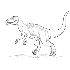 Desenho de dinossauro baryonyx para colorir