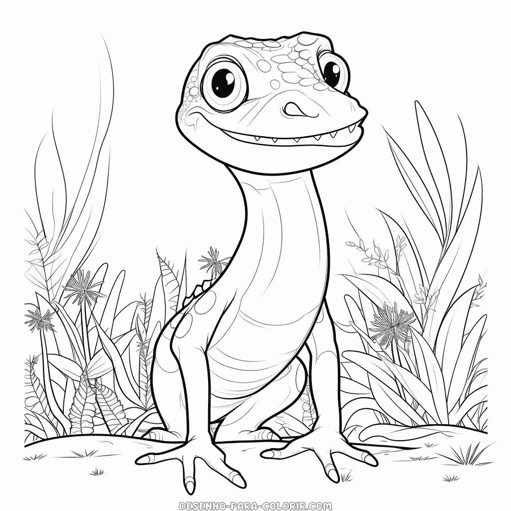 Desenho de dinossauro coelophysis para colorir