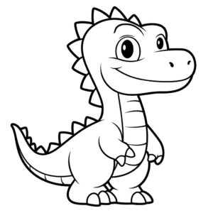 Desenho de dinossauro grátis para colorir