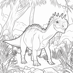 Desenho de idade do gelo: aurora dos dinossauros para colorir