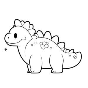 Desenho de pickle, o dinossauro para colorir