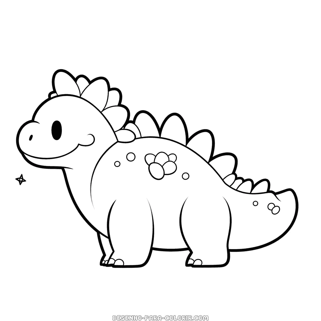 Desenho de pickle, o dinossauro para colorir