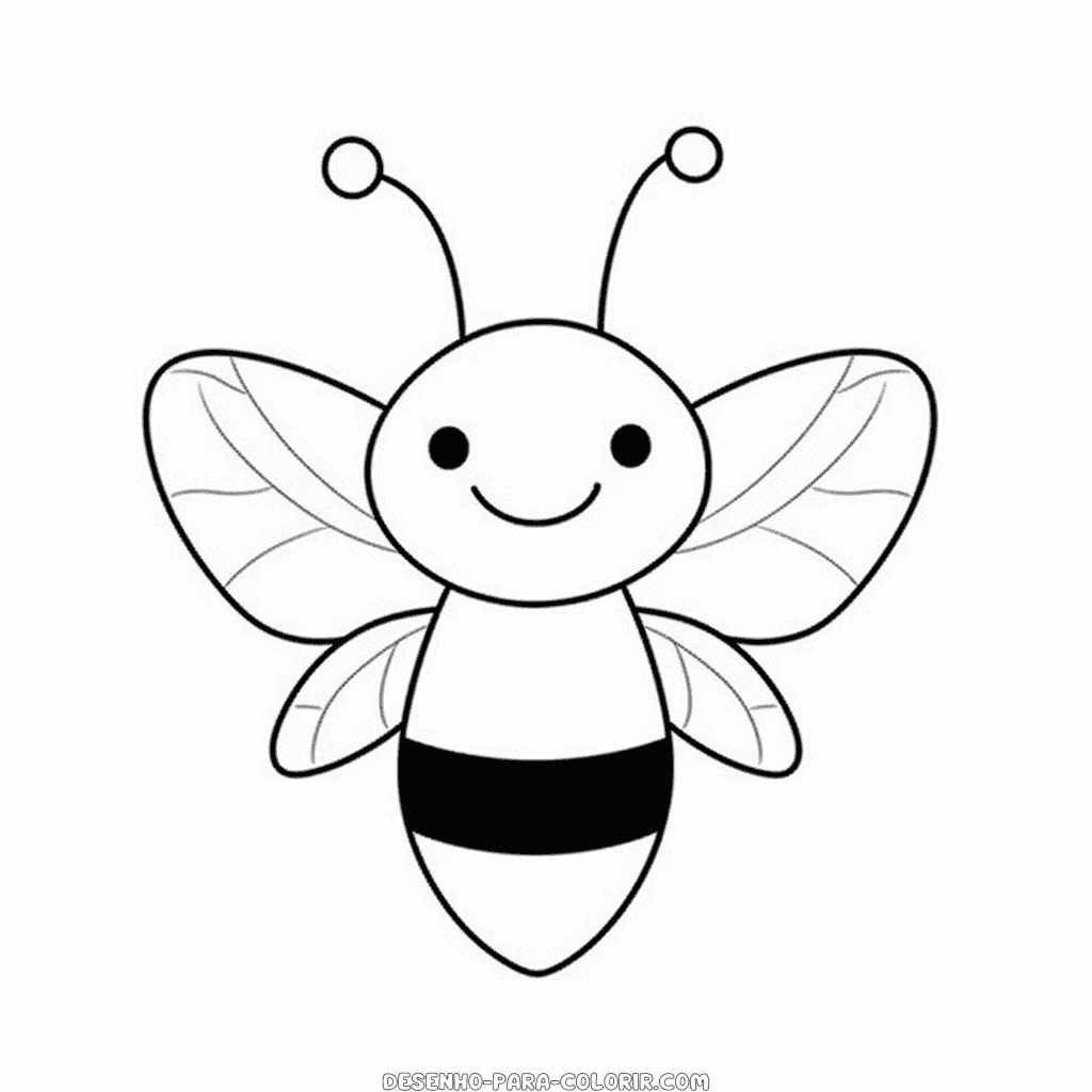 Desenho de abelha para colorir