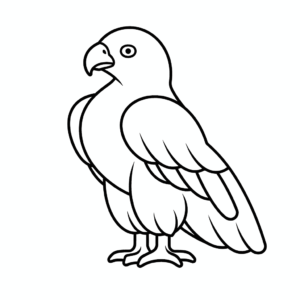 Desenho de águia para colorir