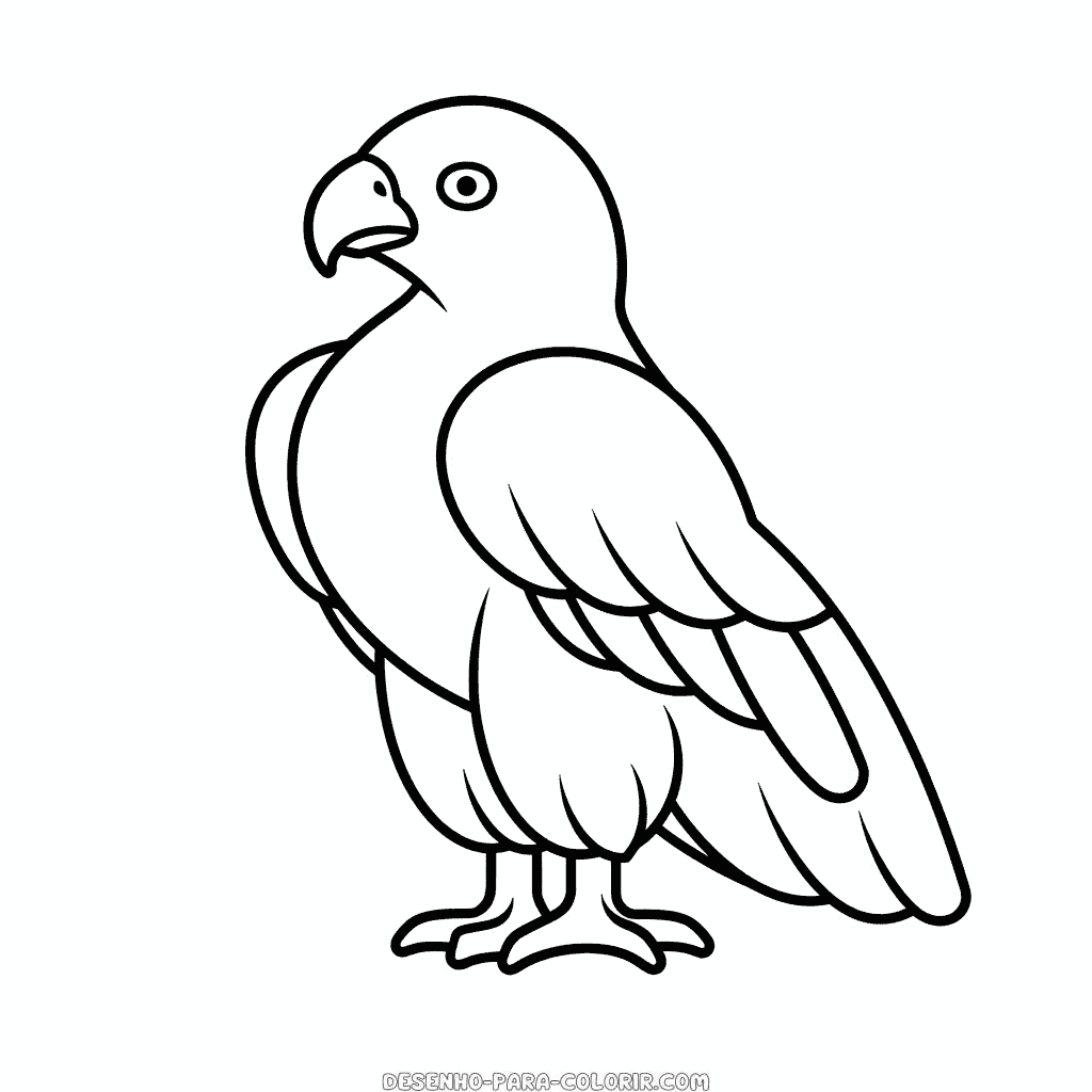 Desenho de águia para colorir