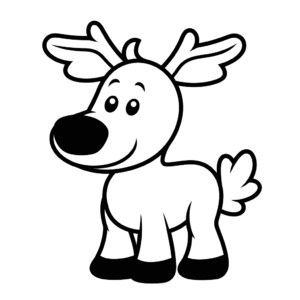 Desenho de alce para colorir