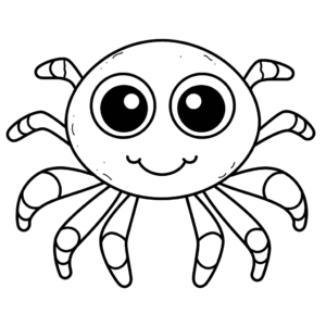 Desenho de aranha para colorir