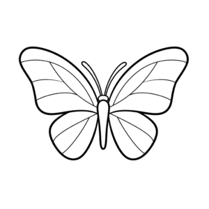 Desenho de borboleta para colorir