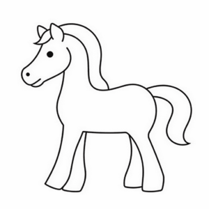 Desenho de cavalo para colorir