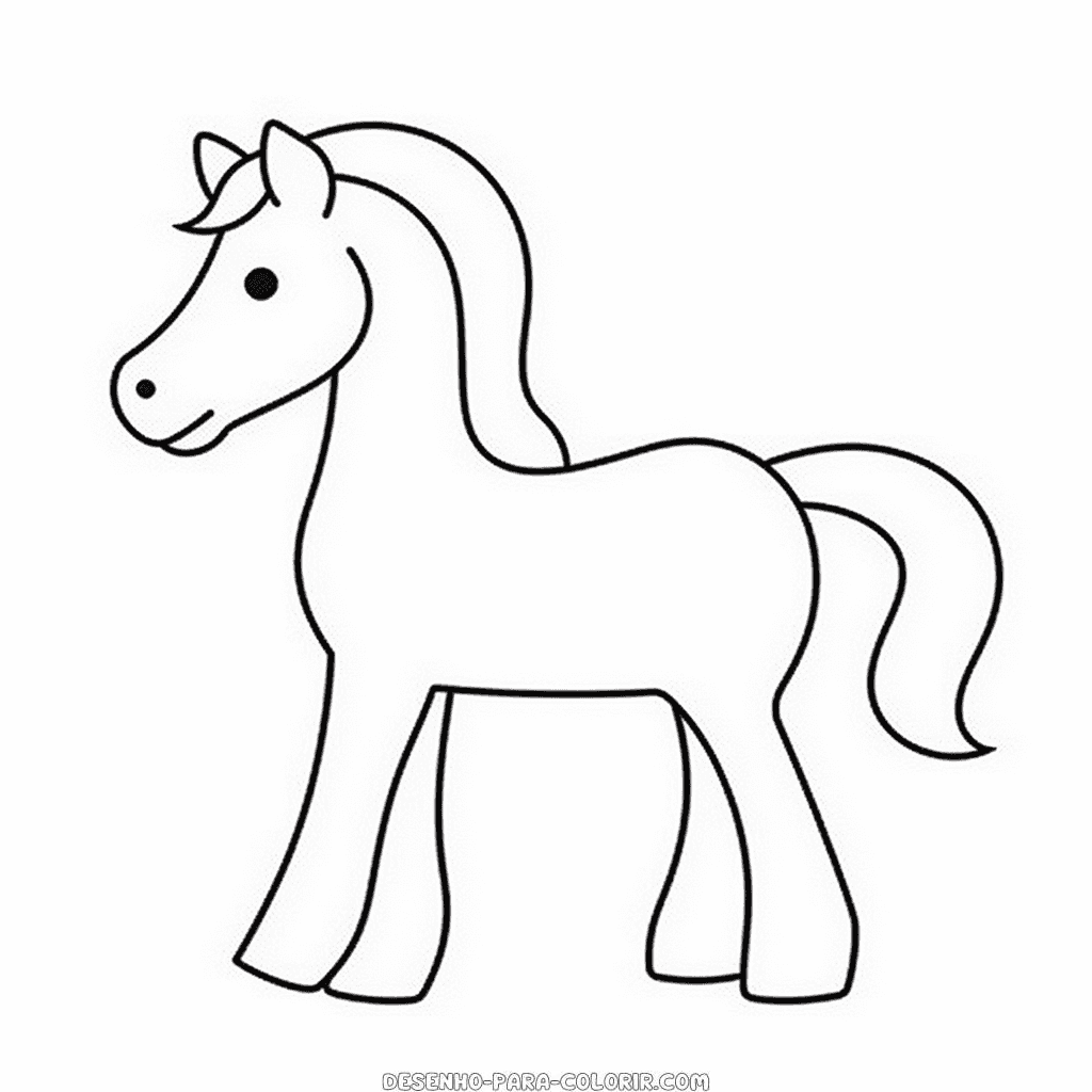Desenho de cavalo para colorir