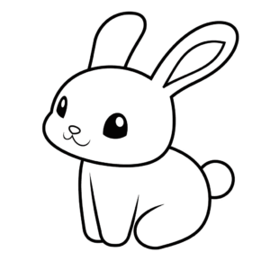 Desenho de coelho para colorir