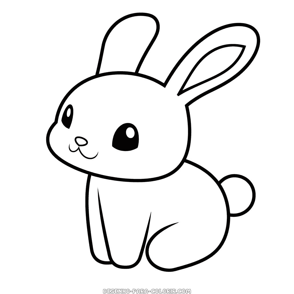 Desenho de coelho para colorir