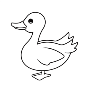 Desenho de ganso para colorir