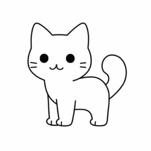 Desenho de gato para colorir