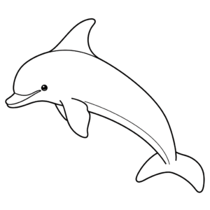 Desenho de golfinho para colorir