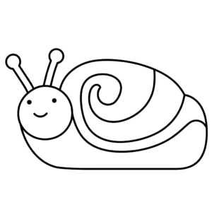 Desenho de lesma para colorir