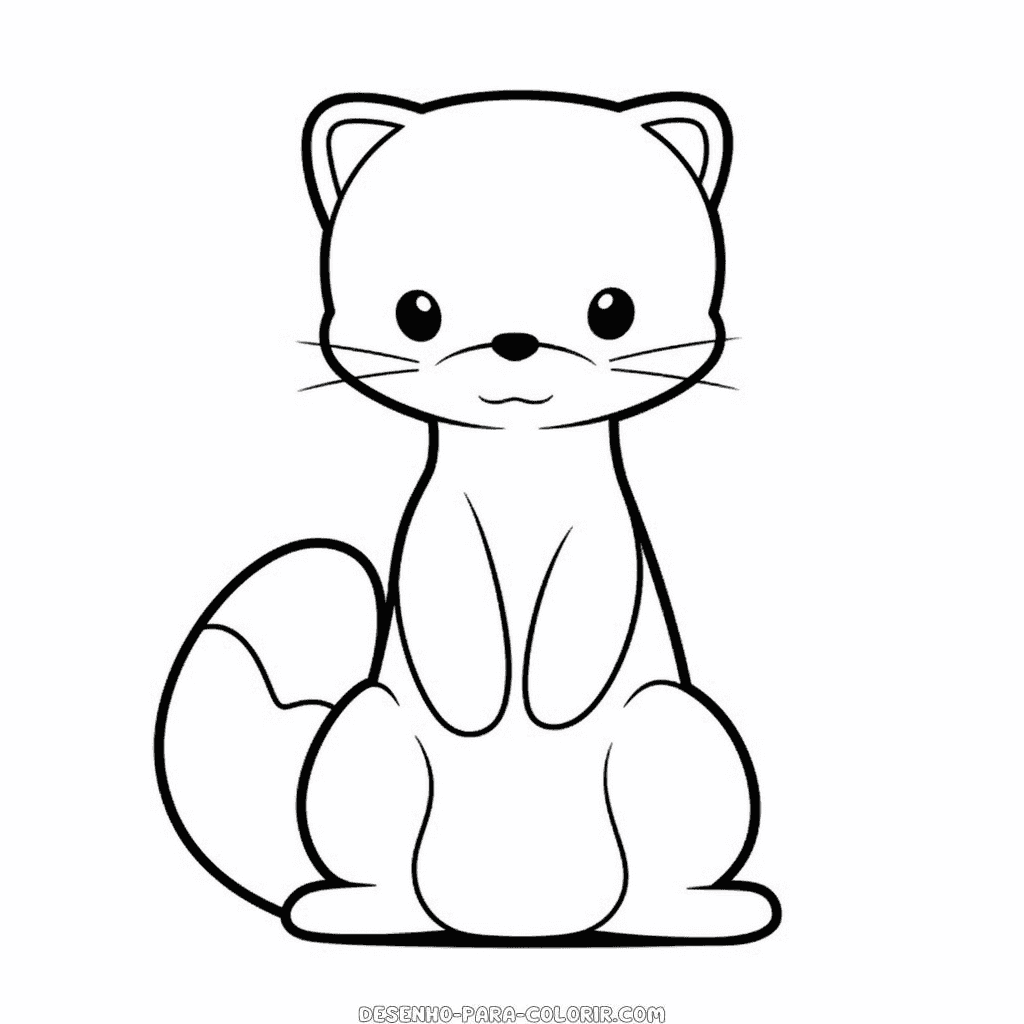 Desenho de marta para colorir