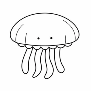Desenho de medusa para colorir