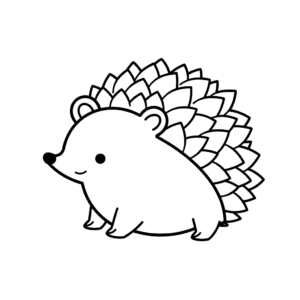 Desenho de ouriço para colorir