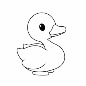 Desenho de pato para colorir