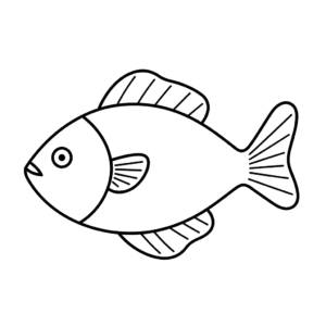 Desenho de peixe para colorir