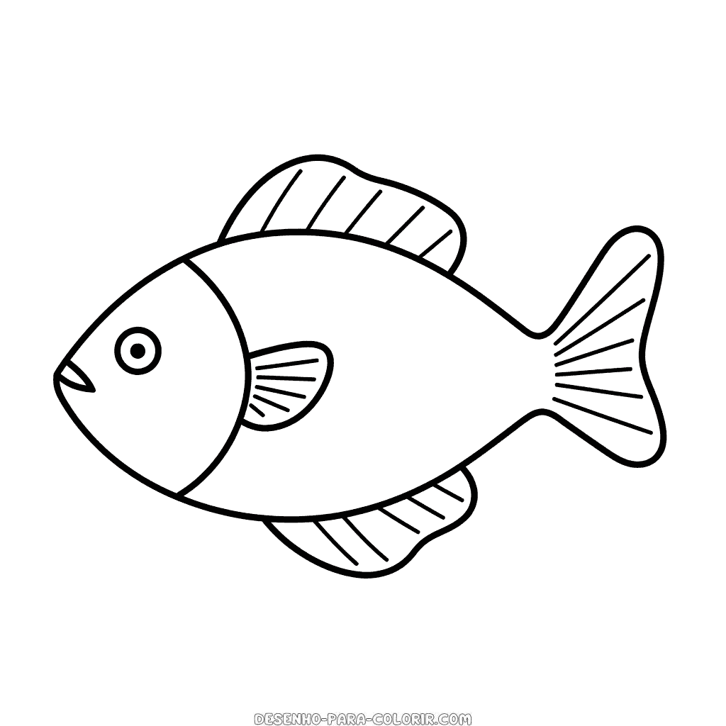 Desenho de peixe para colorir