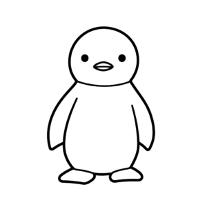 Desenho de pinguim para colorir