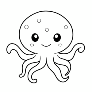Desenho de polvo para colorir