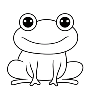 Desenho de sapo para colorir