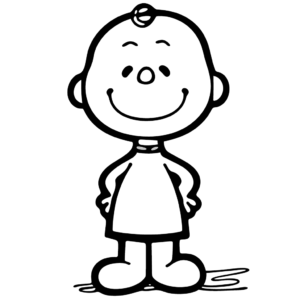Desenho de amendoim charlie brown para colorir