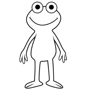 Desenho de caco, o sapo os muppets para colorir