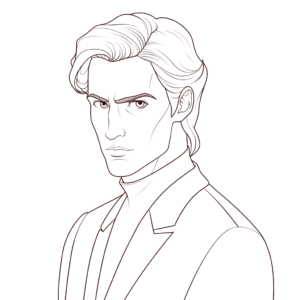 Desenho de dimitri anastasia para colorir