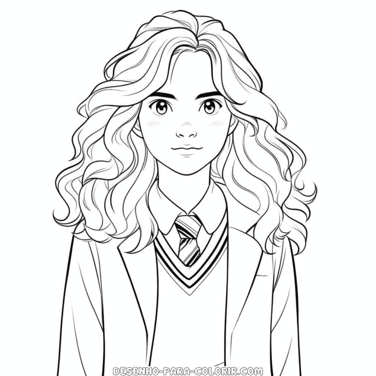 Desenho De Hermione Granger Desenho Para Colorir