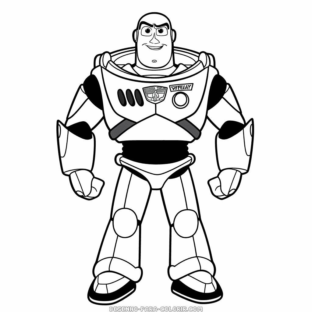 Desenho de história de brinquedos de buzz lightyear para colorir