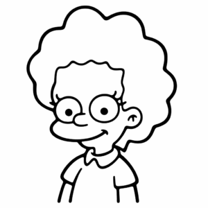 Desenho de lisa simpson os simpsons para colorir