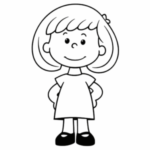Desenho de lucy van pelt amendoim para colorir